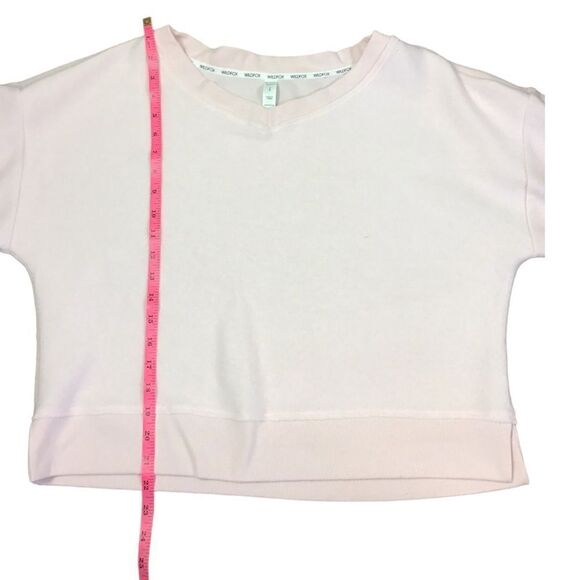 Wildfox Cobalt V-Neck Balloon Sleeve Sweatshirt in Soft Lilac Size Large - Picture 12 of 14